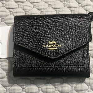 Coach Black Textured Leather Wallet